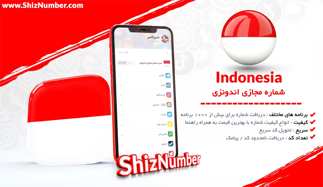 خرید شماره مجازی از کشور اندونزی (Indonesia)