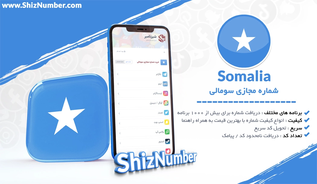خرید شماره مجازی از کشور سومالی (Somalia)