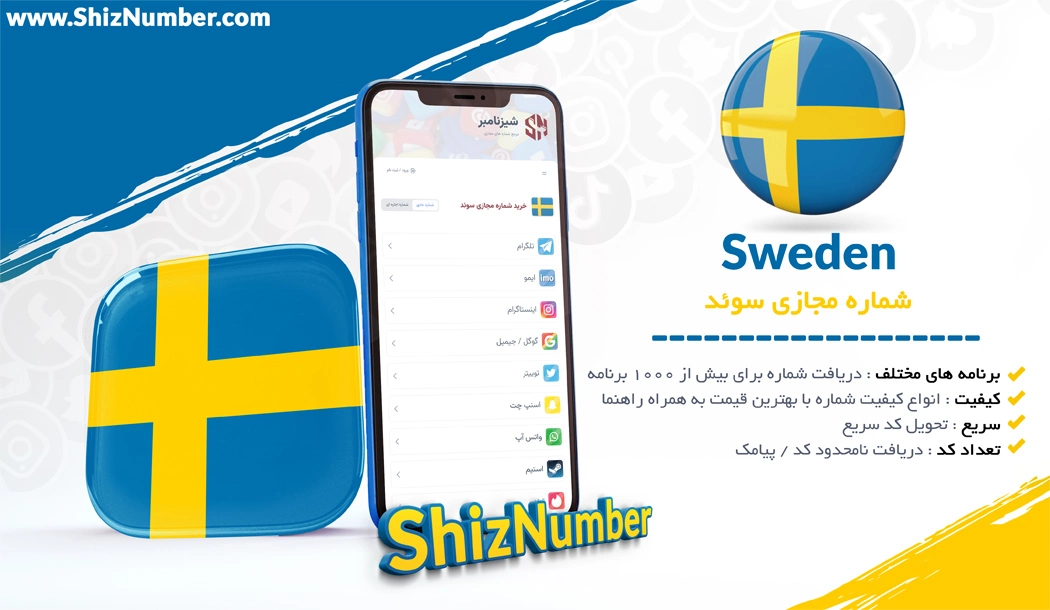 خرید شماره مجازی از کشور سوئد (Sweden)